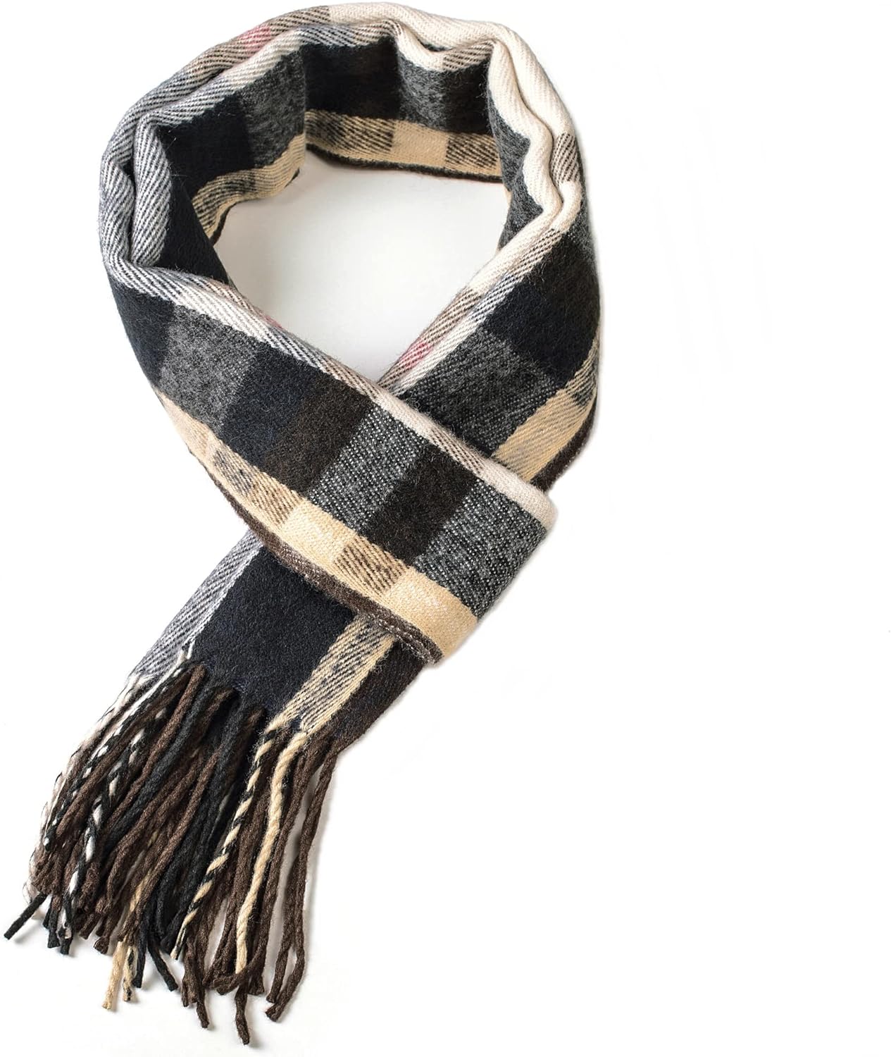 251115110614028_1 Alpine Swiss Mens Plaid Scarf Softer Than Cashmere Scarves Winter Shawl - Image 1